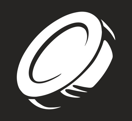 Round minimalistic coin element monochromeのイラスト素材