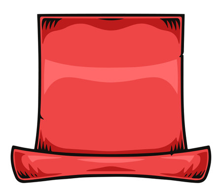 Paper manuscript red vintage emblemのイラスト素材