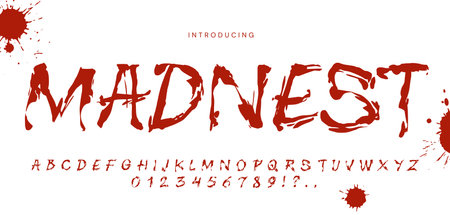 New font design showcasing bold letter styleのイラスト素材