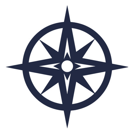 Timeless compass symbol of navigationのイラスト素材