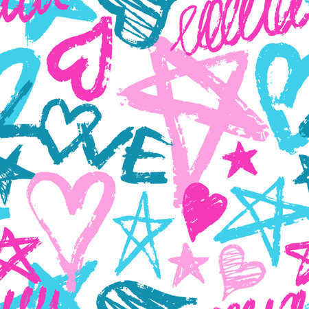 Colorful marker artのイラスト素材