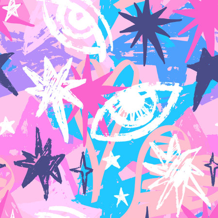 Colorful marker grunge designのイラスト素材