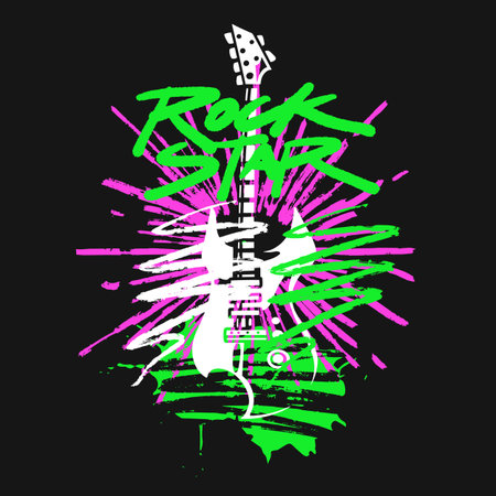 Rock star marker artのイラスト素材