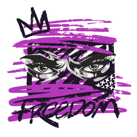 Freedom expression through artのイラスト素材