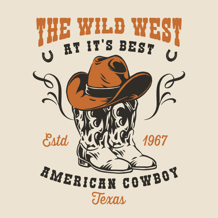 Texas cowboy spiritのイラスト素材