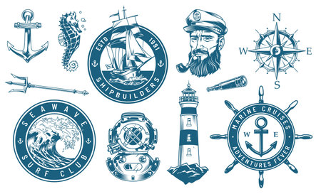 Nautical themes madeのイラスト素材