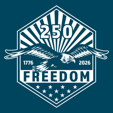 250 years of freedomのイラスト素材