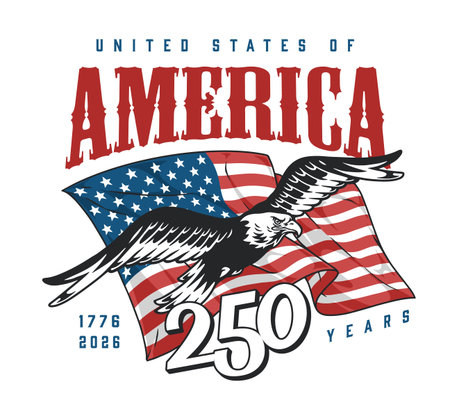 Americas 250thのイラスト素材