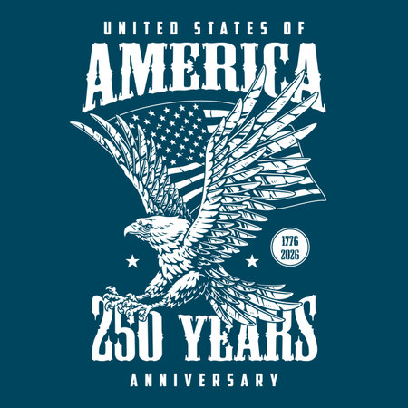 Celebrate 250 years of Americaのイラスト素材