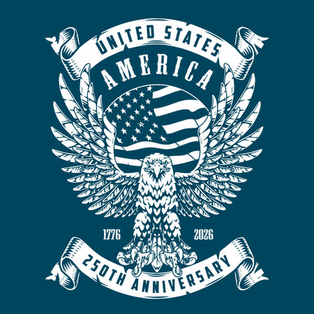 250 years of americaのイラスト素材