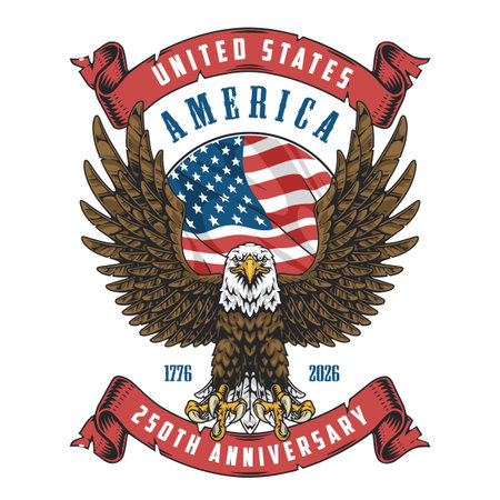 Usa 250th celebrationのイラスト素材