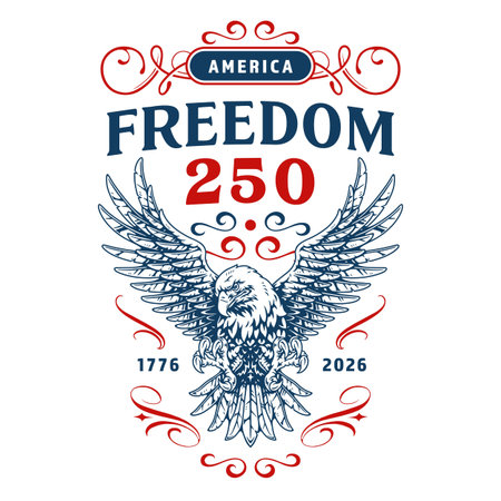 Usa 250 freedom festのイラスト素材