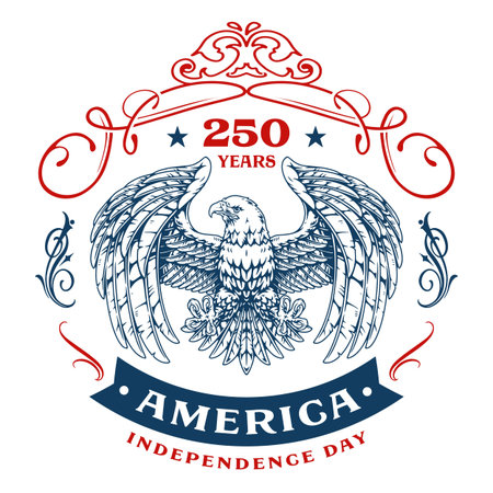 Americas anniversaryのイラスト素材