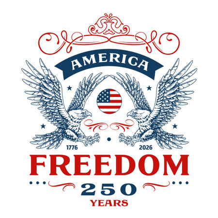 Celebration of freedom in USAのイラスト素材