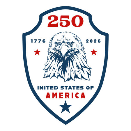 Celebration of USA 250 yearsのイラスト素材