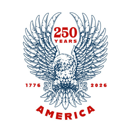 250 years of americaのイラスト素材