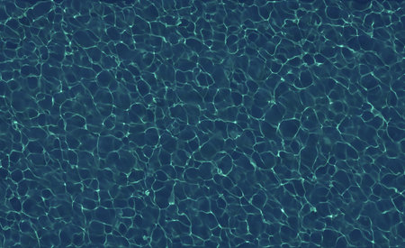 Beautiful clear marine water. Summer vacation concept. Top view, 3d illustration