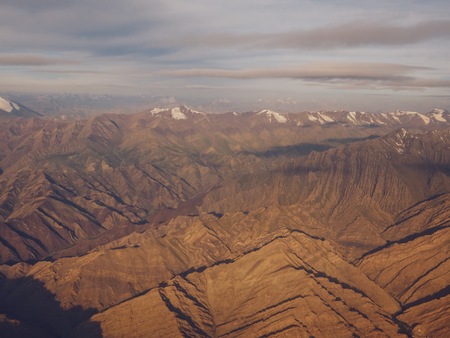 Himalayas from the aboveの写真素材