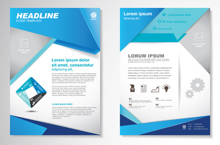 Vector Brochure Flyer design Layout template.infographicのイラスト素材