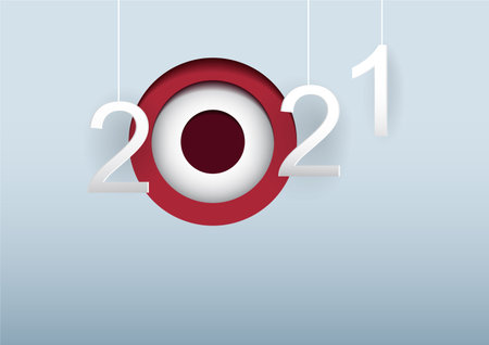 Merry Christmas and New Year 2021 design. Vector illustration concept for background