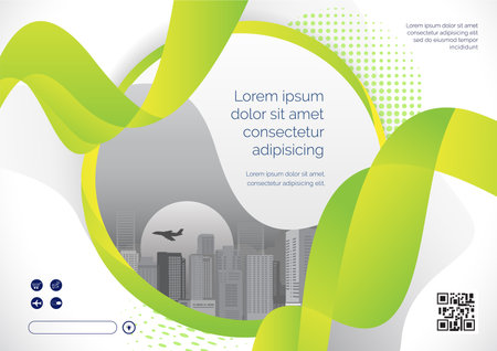 Template vector design for Brochure, Annual Report, Web design Poster, Corporate Presentation, Flyer, layout modern with size horizontal, Easy to use and edit.のイラスト素材