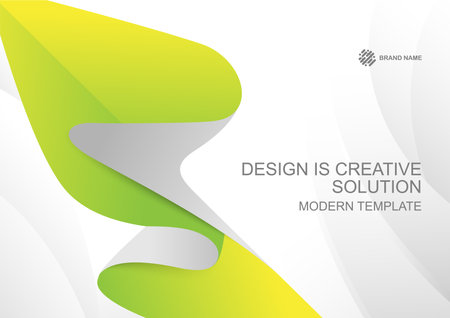 Template vector design for Brochure, Annual Report, Web design Poster, Corporate Presentation, Flyer, layout modern with size horizontal, Easy to use and edit.のイラスト素材