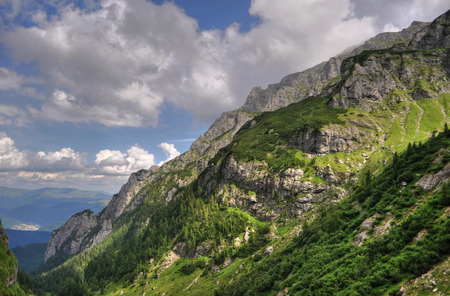 The Bucegi Mountains, Romania, HDR の写真素材