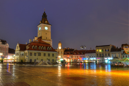 Council square is the main square in Brasov, Transylvania, Romaniaのeditorial素材