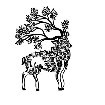 Forest Stagのイラスト素材