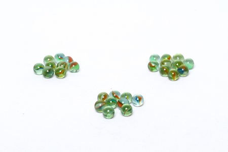 Group of colored marblesの写真素材