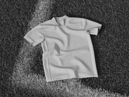 3D Isolated White Blank Sport Jersey Mockup