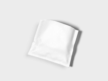 Blank White Bread Packaging Mockup 3D Renderの写真素材