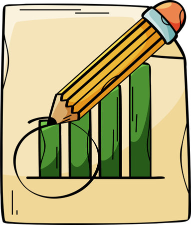 Physical Business Paper Annual Report Illustrationのイラスト素材