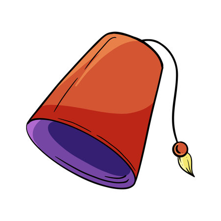 Traditional Moslem Hat (Peci/Kopiah) Illustrationのイラスト素材