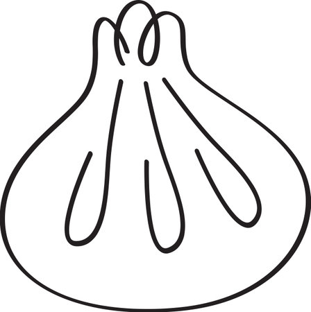 Steamed/Boiled Asian Dumplings Illustrationのイラスト素材