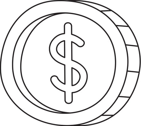 Stack of Dollar Currency Bills Illustrationのイラスト素材