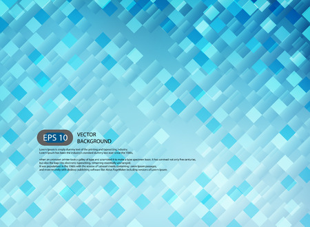 Blue abstract background in modern of square technology illustration, vectorのイラスト素材