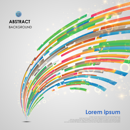 Abstraction of colorful modern style composition in various shapes of gradient, illustration vector eps10のイラスト素材