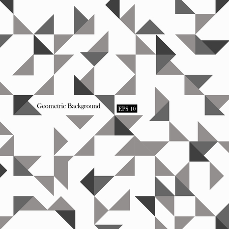 Modern of grey triangle dynamic patterns geometric background. Illustration vector.のイラスト素材