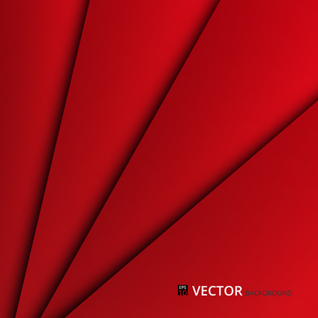 Abstract of red paper cut layers background. Illustration vector eps10のイラスト素材