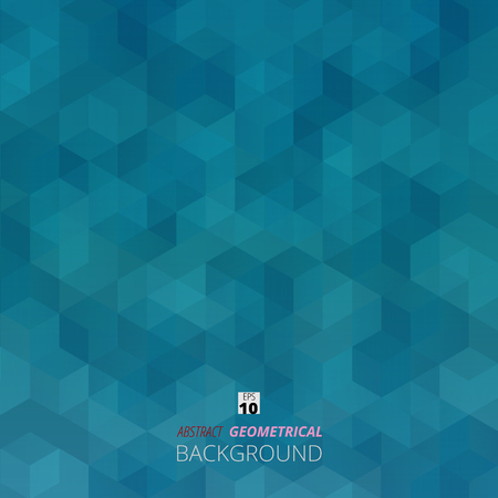Abstract background of blue gradient geometric shape pattern, Illustration vectorのイラスト素材