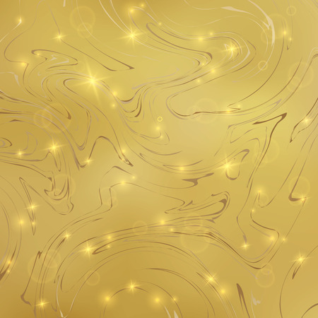 Abstract of golden marble stripes line pattern background with glitter, Illustration vector.のイラスト素材