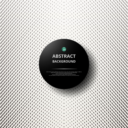 Abstract of dots stripe lines pattern background of black and whiteのイラスト素材