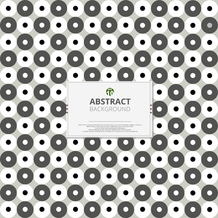 Circle of grey and white pattern backgroundのイラスト素材