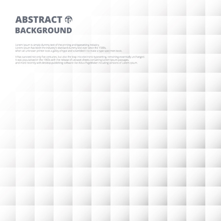 Abstract of grey and white square pattern geometric background vector, Spreading each layer for adjusting after.のイラスト素材