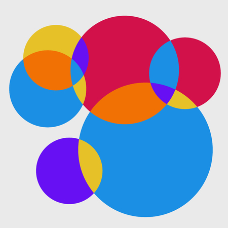 Abstract of fresh colorful circle pattern background, illustration vector eps10のイラスト素材