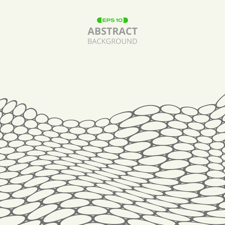 Abstract of circle pattern background in free shape, illustration vector eps10のイラスト素材