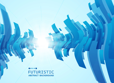 Abstract of gradient blue futuristic pattern background. illustration vector eps10のイラスト素材