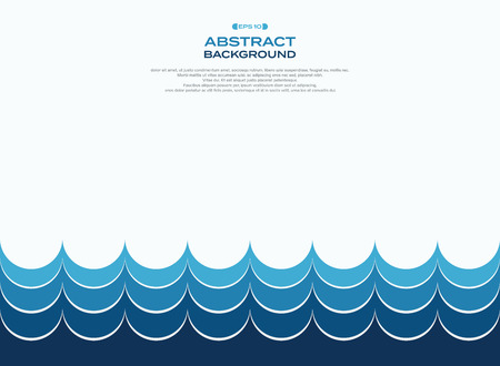 Abstract of blue water wave pattern background, vector eps10のイラスト素材