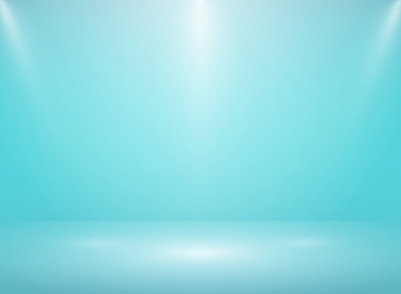 Abstract gradient soft blue studio room background with lights. vector eps10のイラスト素材
